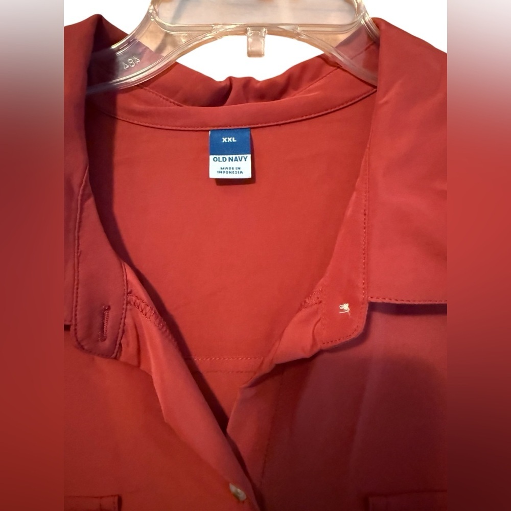 BNWT Old Navy Rust Button-Up Womens Dress - Picture 3 of 5
